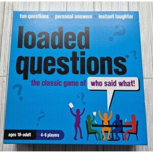 Loaded Questions The Classic Game of Who Said What! Board Game 2011 4-6 Players